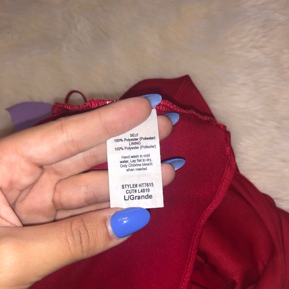 Red western open back top - Picture 3 of 4